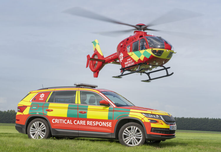 Thames Valley Air Ambulance, which gives lifesaving care to critically ill and injured people, has treated its 10,000th patient since it became an independent healthcare provider in 2018. Picture: Thames Valley Air Ambulance