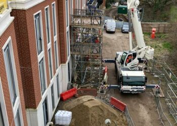 Construction at Carnival hub. Pic: WBC.