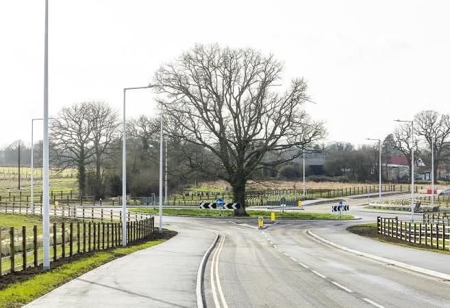 Part of the completed section of the road. Pic: WBC.