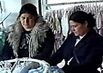 An image published by the business on social media of two people it believes may have information about the incident.