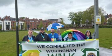 Members of a self advocacy group for people with learning disabilities in the Wokingham borough took part in the Wokingham Walk for the first time. Picture: CLASP Wokingham