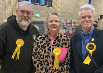 Chris Cooke, Jane Ainslie, and Rob Coomber ... three Lib Dem councillors in Wescott ward following the 2024 local elections in Wokingham Picture: Phil Creighton