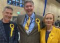 The new team in Evendons: Cllr Mark Ashwell, Cllr Adrian Mather, and Cllr Lou Timlin, all Liberal Democrats Picture: Phil Creighton