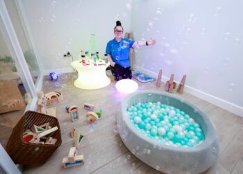 The sensory room in Spencers Wood Nursery
