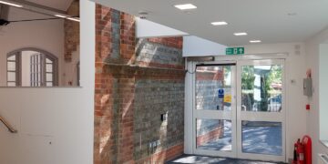 The new entrace area at Twyford library.