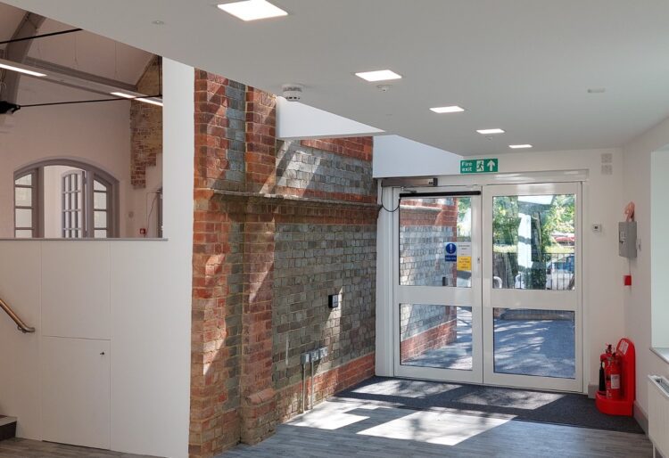 The new entrace area at Twyford library.