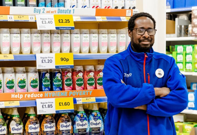 Wokingham Tesco has joined forces with some of its leading health and beauty suppliers to distribute personal care items to local people who are in need