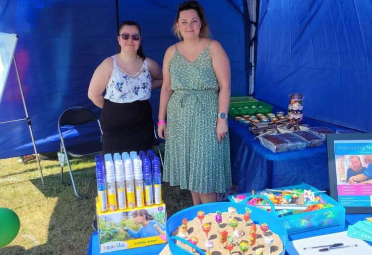 Bluebird Care's stall at Woodley Carnival