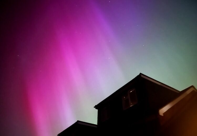 The Northern Lights in Wokingham. Pic: Paul Gutteridge.