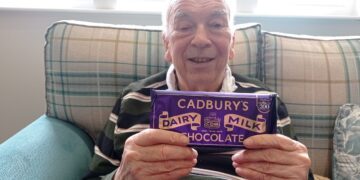 Staff and residents at Austen House care home in Lower Earley received branded memory boxes filled with retro chocolate bars, to mark Dementia Action Week. Picture: Austen House