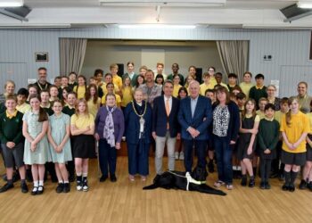 Pupils from Gorse Ride Junior School. Pic: WBC.