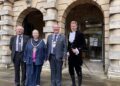 From left: the High Sheriff of Oxfordshire, James Macnamara; the mayor of Wokingham Borough, Beth Rowland; Chairman of West Berkshire Council, Billy Drummond; and The High Sheriff of the Royal County of Berkshire, Alexander Barfield.