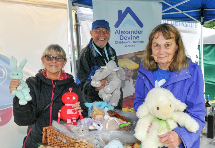 Volunteers for Alexander Devine Children's Hospice raising funds for the charity at the Earley Green Fair last year Picture: Steve Smyth