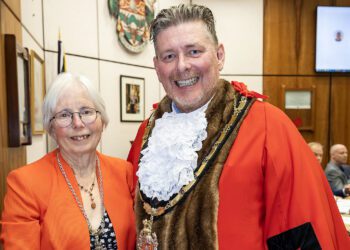 Cllr Adrian Mather and Cllr Carol Jewell. Pic: Stewart Turkington
