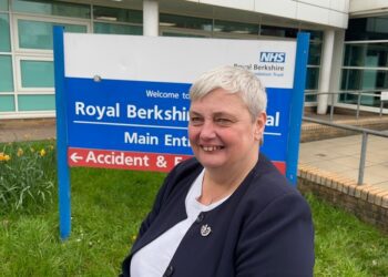 Pauline Jorgensen at the Royal Berkshire Hospital.
