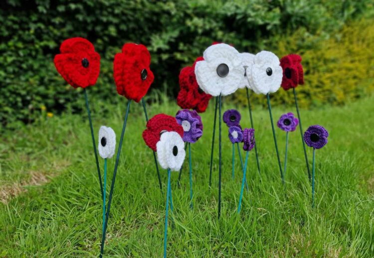 The Barkham Hookers will be covering 18 borough post boxes with special D-Day themed crocheted toppers.They will also be decorating Arborfield?s three life-sized horse sculptures with 600 purple poppies, to recognise animals lost or hurt in wars around the world. Picture: Gaynor White