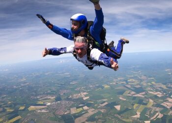 John Mallaghan recommends skydiving. He recently leapt for The Link Visiting Scheme, to raise money for the charity. Picture: GoSkydiveUK