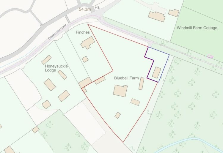 The site in Barkham.