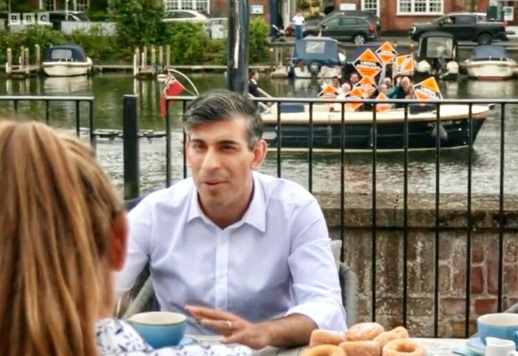 The stunt made national news. Pic: BBC.
