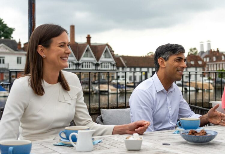 Lucy Demery with prime minster Rishi Sumak. Pic: Lucy Demery.