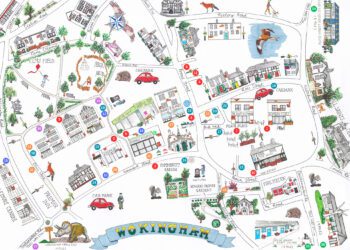 The first Wokingham business map.