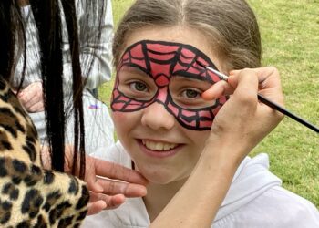 Wokingham Baptist Church (WBC), on Milton Road invited local residents to join them in Elms Field for a fun day with face painting, goal scoring, crafts, music, cakes, and a fire engine. Picture: Emma Merchant