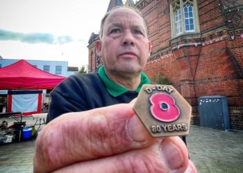 David Dunham, Wokingham's poppy appeal organiser. Pic: Andrew Batt.