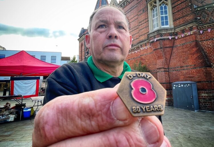 David Dunham, Wokingham's poppy appeal organiser. Pic: Andrew Batt.