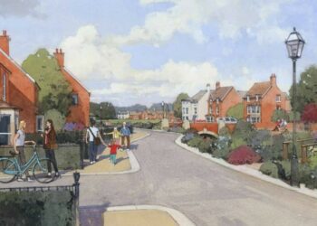 Plans for a new neighbourhood centre. Credit: Nicholas King Homes and Lightwood Group.