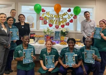 Staff at Austen House in Lower Earley.