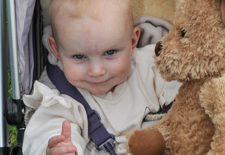 Winnersh Fete on Saturday. Mila Bartlett enjoying the day.