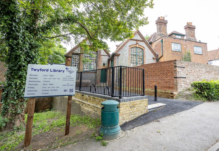 The new library in Twyford. Pic: Stewart Turkington.
