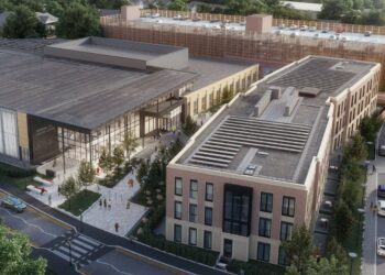 An architect's impression of the Carnival Hub development Picture: HLM Architects