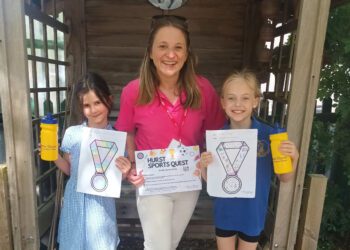 Sophia and Chloe with Vikki Randles