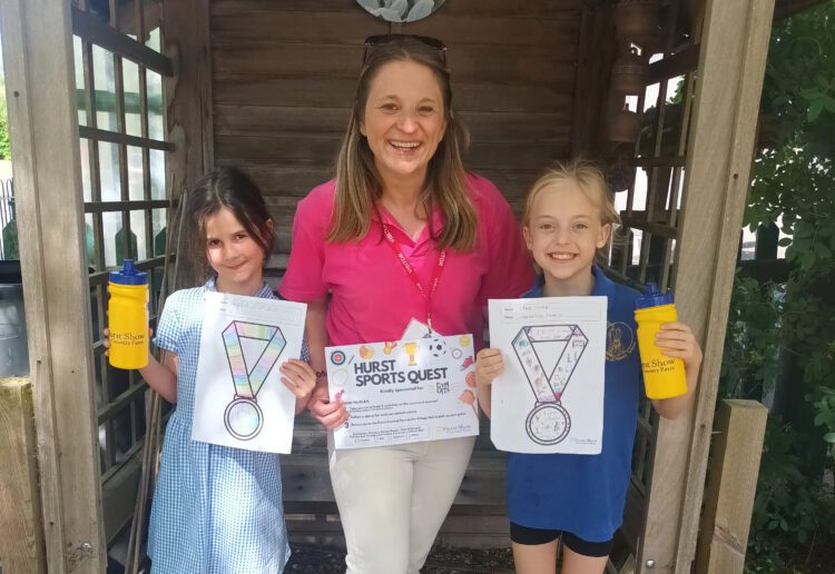 Sophia and Chloe with Vikki Randles