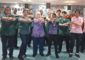 Staff and residents at Barchester?s Austen House Care Home in Lower Earley, Reading got moving and put the fun? into ?fundraising. Picture: Austen House Care Home