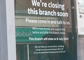 The bank will close next week.