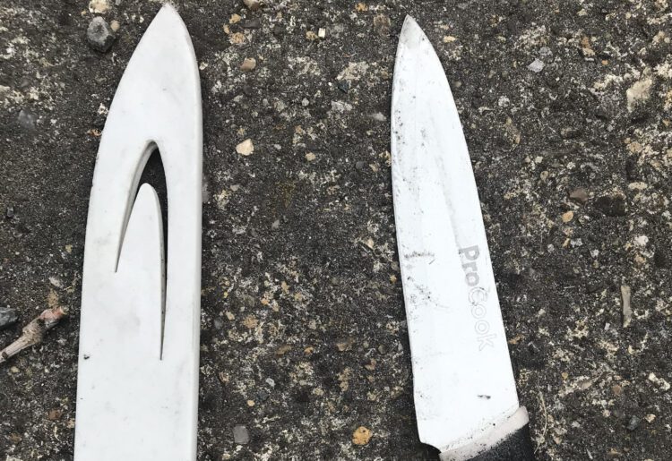 The knife was found in Charvil. Pic: Sam Akhtar.