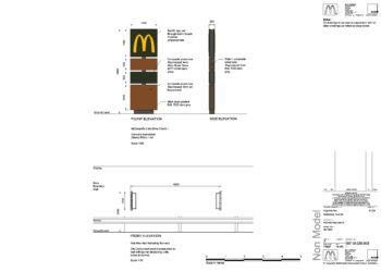 Advertising plans submitted to Wokingham Borough Council.