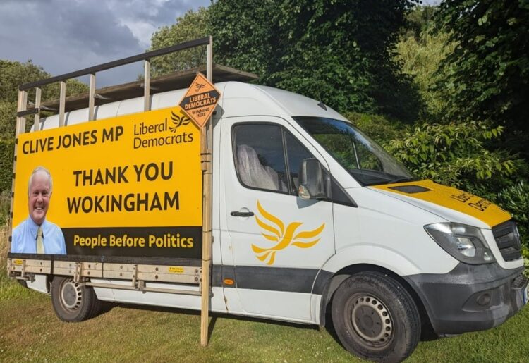 The Lib Dem van.