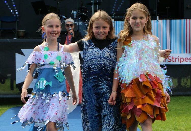 Innovative fashions made from recycled materials inspired visitors to SustainFest 2024 to think differently about fashion and waste. Picture: Holme Grange School