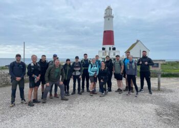 A team of walkers from Dandara South took a route along the UK?s South West Coastal Path from the Portland Bill Lighthouse to Lulworth Cove to raise funds for UK Sepsis Trust, and MND Association. Picture: Dandara South