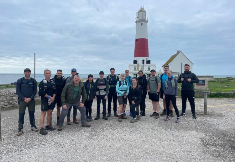 A team of walkers from Dandara South took a route along the UK?s South West Coastal Path from the Portland Bill Lighthouse to Lulworth Cove to raise funds for UK Sepsis Trust, and MND Association. Picture: Dandara South