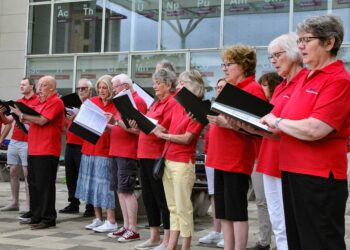 The Summer Sing Out featuring the "Sing Healthy Choir" and CLASP members,  held at St. Crispin's School grounds featuring on Saturday.