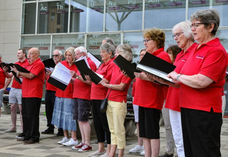 The Summer Sing Out featuring the "Sing Healthy Choir" and CLASP members, held at St. Crispin's School grounds featuring on Saturday.
