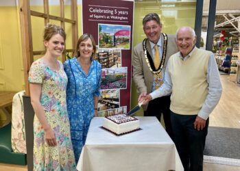 Three generations of the Squire family welcomed customers to take afternoon tea with them at their Wokingham store, to mark their fifth birthday in the borough. Picture: Emma Merchant