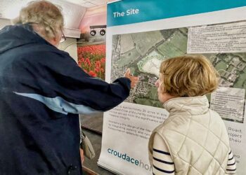 The developer held a drop-in sessions for residents. Pic: Andrew Batt.