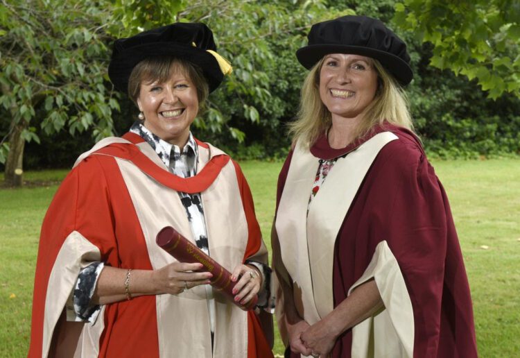 Ginny Rhodes and Dr Sarah Marston.