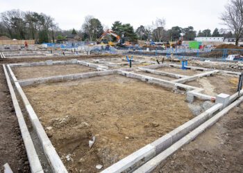 The blockwork at Gorse Ride. Picture: Stewart Turkington
