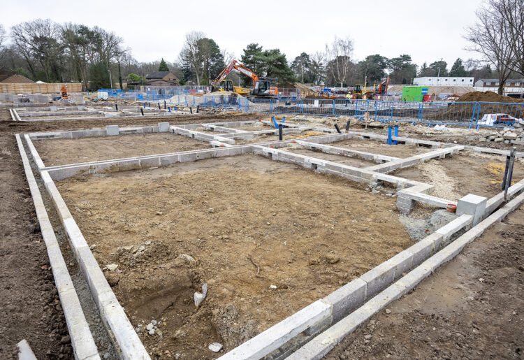 The blockwork at Gorse Ride. Picture: Stewart Turkington